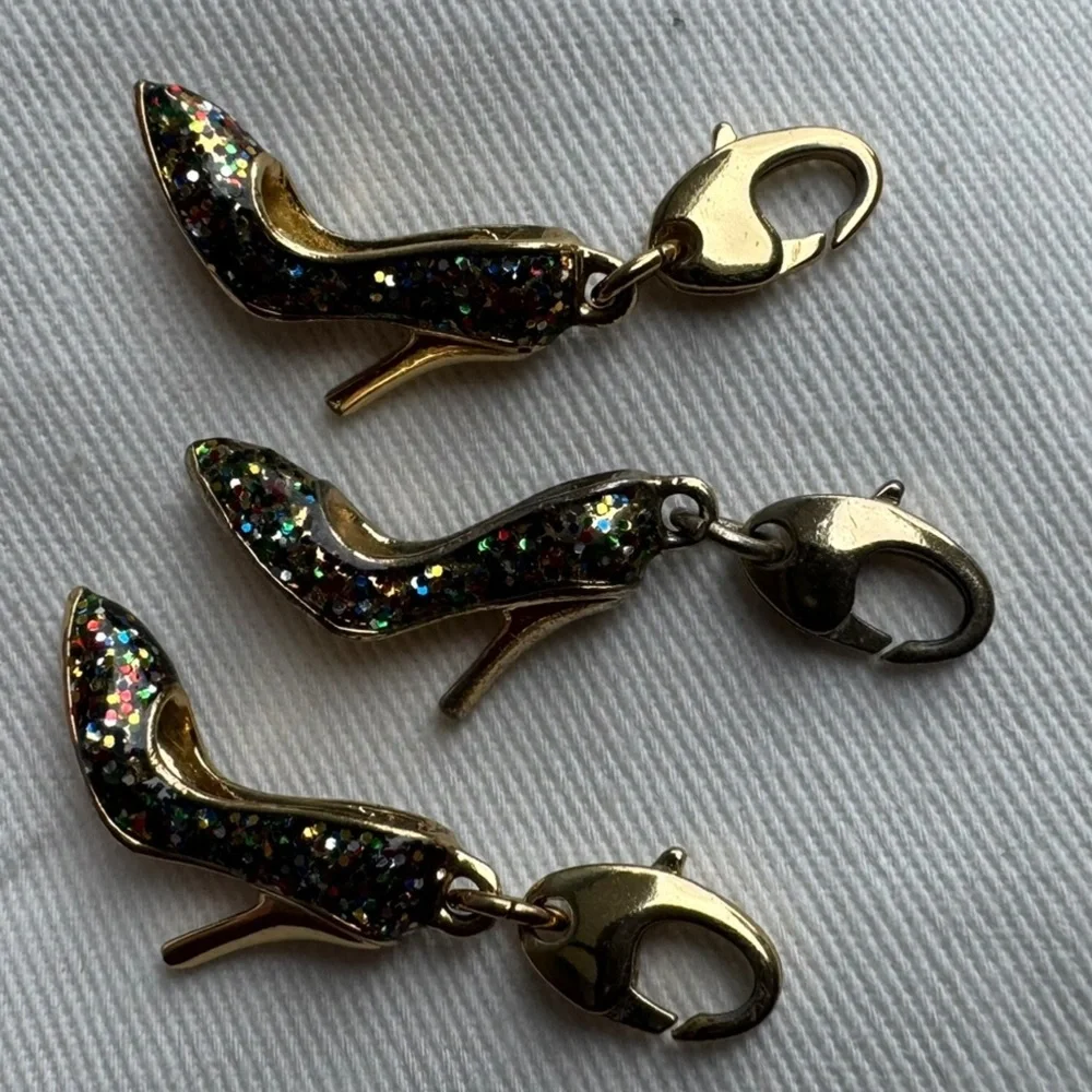 KATE SPADE Glitter High Heal Shoes CHARM (No Bracelet) - Picture 6 of 6